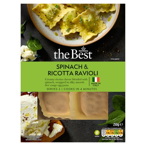 Morrisons The Best Spinach & Ricotta Ravioli 250g