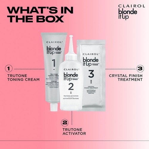 Clairol Blonde It Up Crystal Glow Toner Kit Radiant Opal