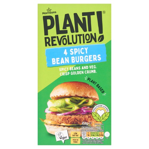 Morrisons Plant Revolution 4 Spicy Bean Burgers