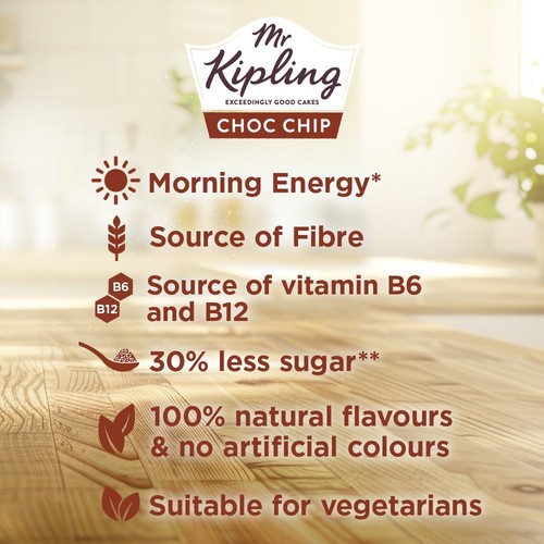 Mr Kipling Choc Chip Breakfast Bakes 4 Pack