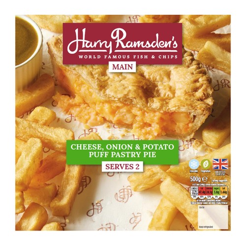 Harry Ramsdens Cheese Onion Potato Puff Pastry Pie