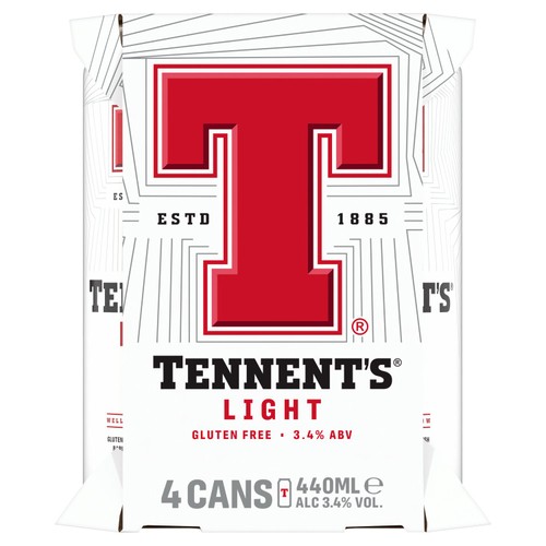 Tennent's Light Lager 4x440ml