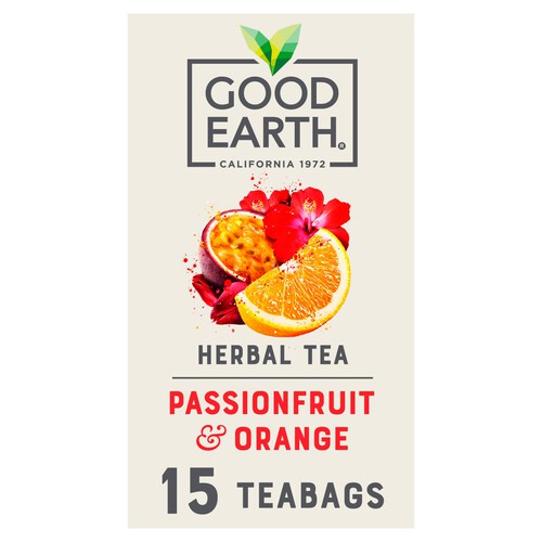 Good Earth Herbal Tea Passionfruit And Orange 15 TeaBags