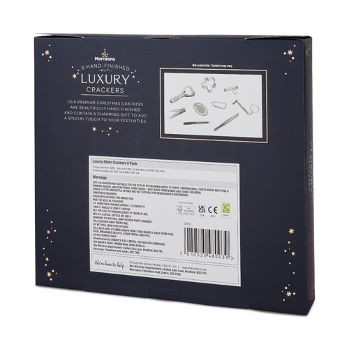 Morrisons Luxury Silver Crackers 6 Pack