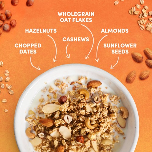 Jordans No Added Sugar Triple Nut Granola Breakfast Cereal 425g