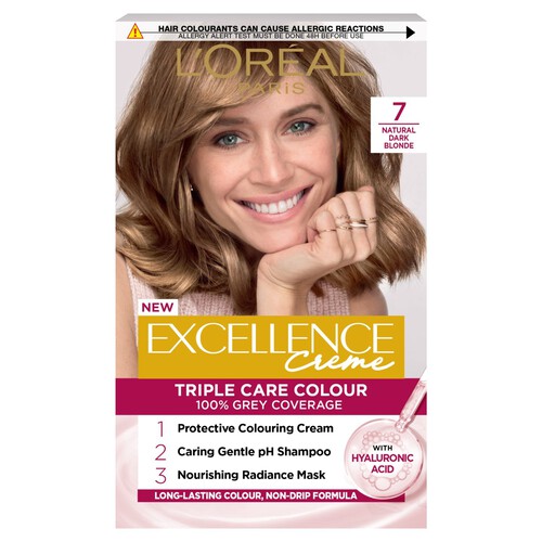 L'Oreal Paris Excellence Creme Natural Dark Blonde 7 Permanent Hair Dye