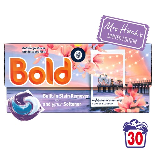 Bold 2 In 1 Laundry Pods Mrs Hinch Midsummer Memories 30 Washes