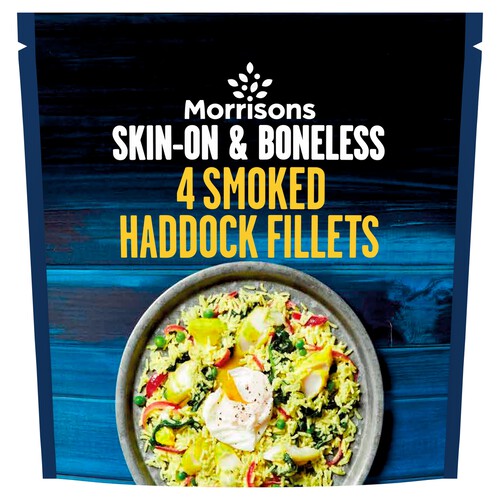 Morrisons Skin on & Boneless 4 Smoked Haddock Fillets