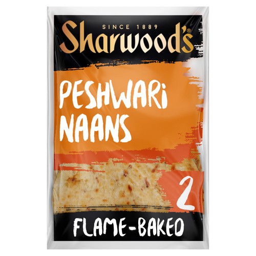 Sharwood's Indian Sides Peshwari Mini Naan Breads 4 Pack