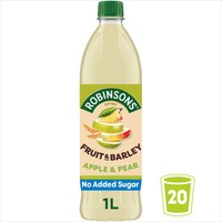 Robinsons Fruit & Barley With Vitamins Apple & Pear Squash 1L