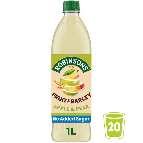Robinsons Fruit & Barley With Vitamins Apple & Pear Squash 1L