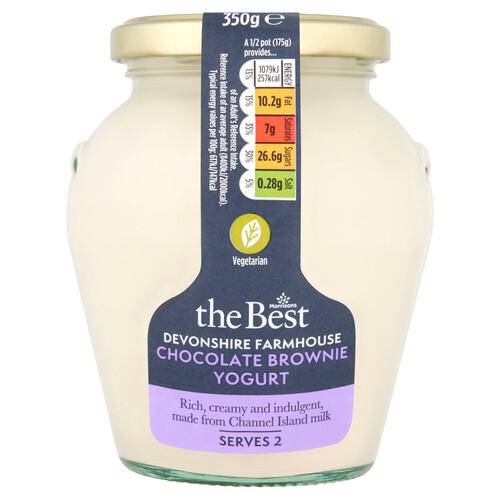 Morrisons The Best Chocolate Brownie Yogurt Jar Limited Edition