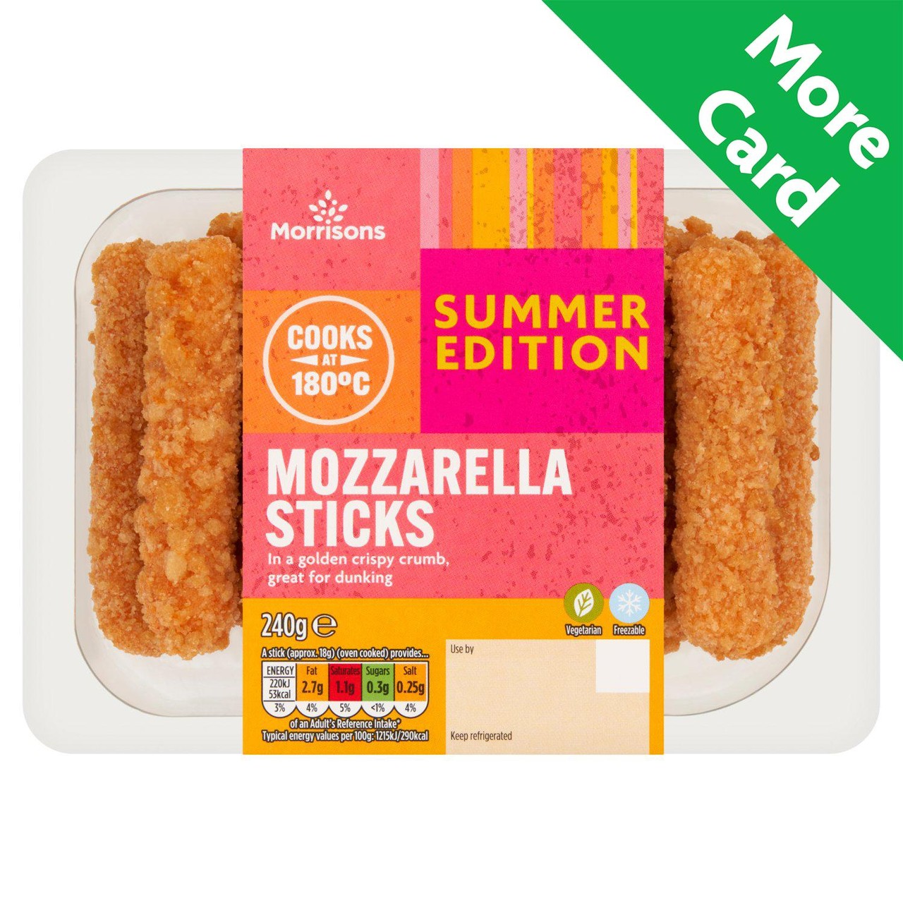 Morrisons Summer Eating Mozzarella Sticks 240g
