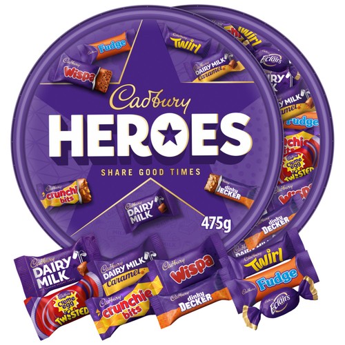 Cadbury Heroes Chocolate Assortment Tub 475g