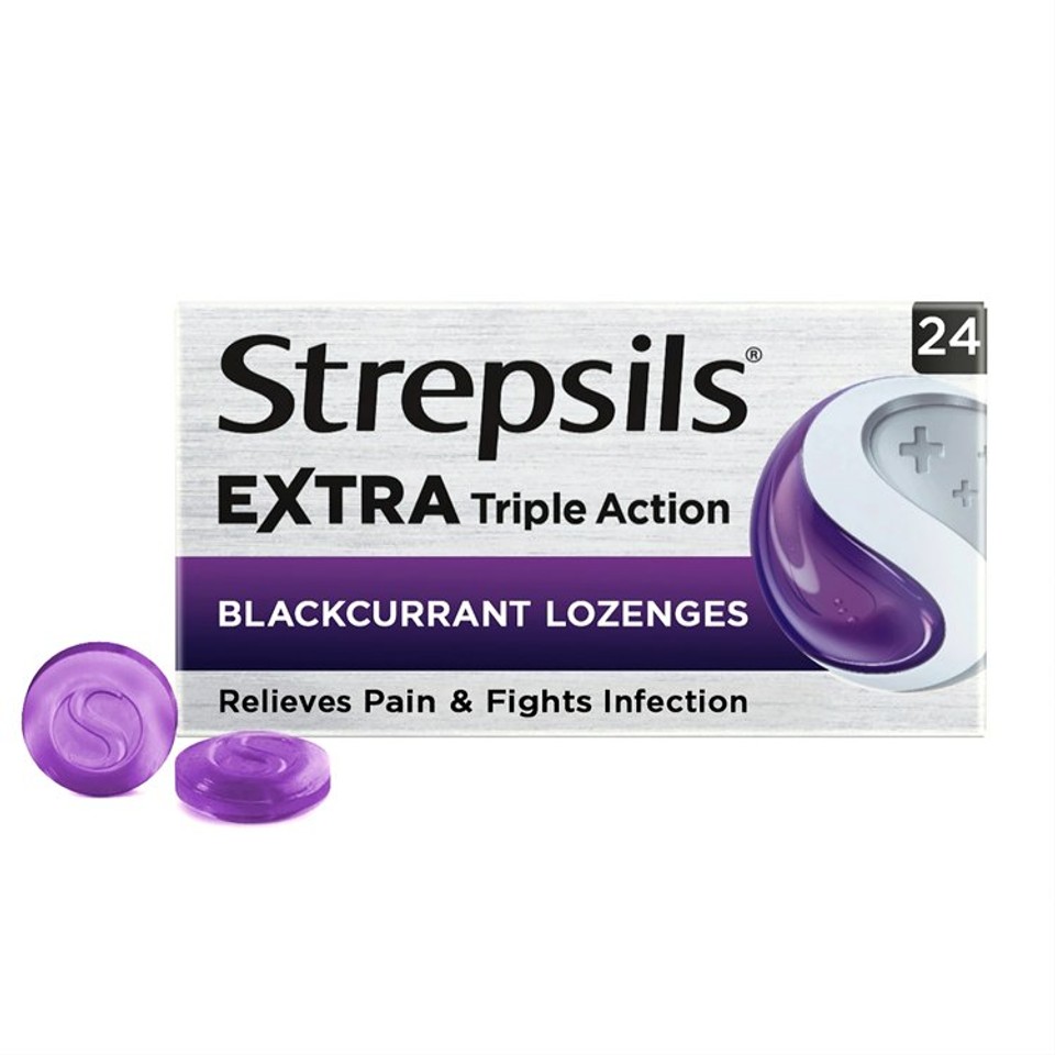 Strepsils Extra Medicated Sore Throat Lozenges Triple Action ...