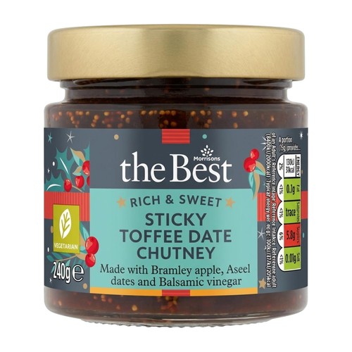 Morrisons The Best Sticky Toffee Date Chutney 240g