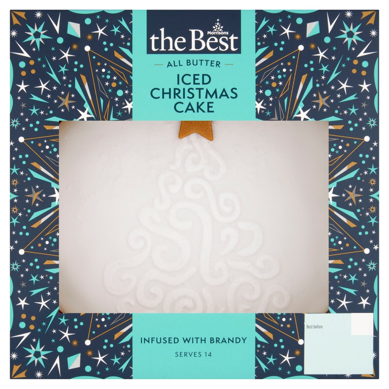 Morrisons The Best Iced Christmas Cake Serves 14