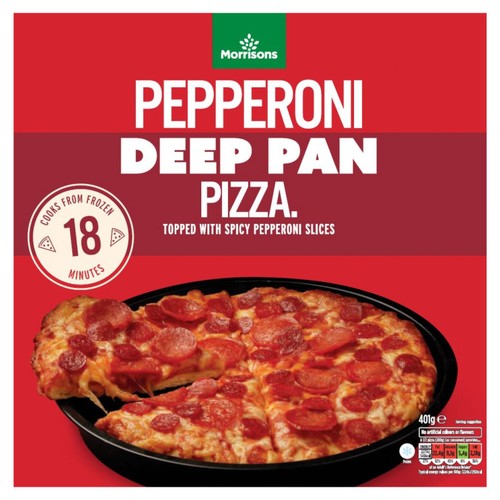 Morrisons Pepperoni Deep Pan Pizza  401g