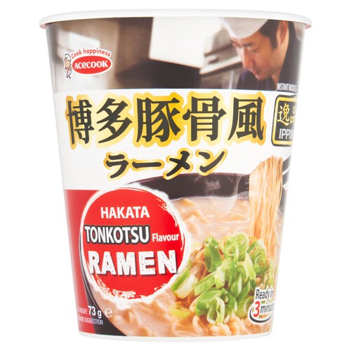 Acecook Ippin Cup Noodles Tonkotsu Flavour 