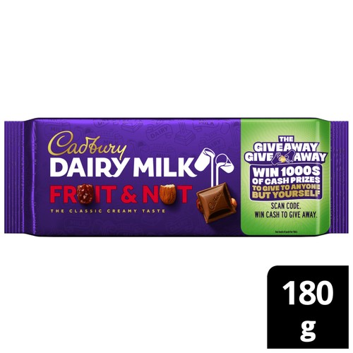 Cadbury Dairy Milk Fruit and Nut Chocolate Bar