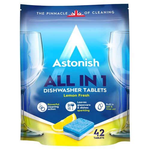 Astonish All in 1 Dishwasher Tablets Lemon Fresh