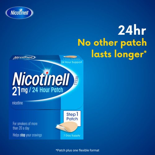 Nicotinell Nicotine Patches 21mg Stop Smoking Aid Step 1