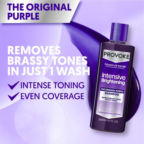 Provoke Touch of Silver Intensive Brightening The Original Purple Shampoo