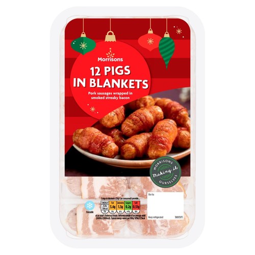 Morrisons 12 Pigs In Blankets 222g