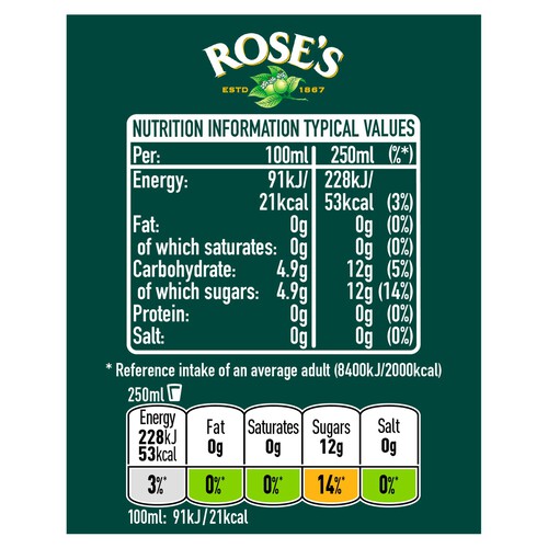 Rose's Lime Juice Cordial 