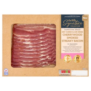 Morrisons The Best Signature Dry Cured Air Dried Smoked Streaky Bacon 200g