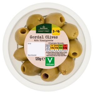 Morrisons The Deli On Market Street Green Olives with Vinaigrette 120g