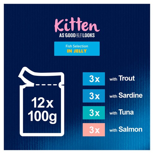 Felix As Good As It Looks Kitten Fish In Jelly Wet Cat Food