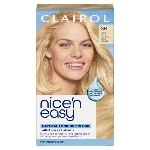Clairol Nice'N Easy Creme Permanent Hair Dye Sb1 Ultra Light Beach Blonde