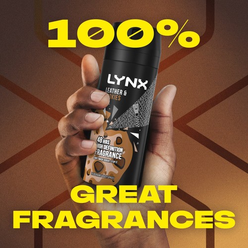 Lynx Collision Leather + Cookies Body Spray For Men 150ml