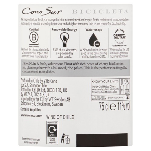 Cono Sur Bicicleta Pinot Noir