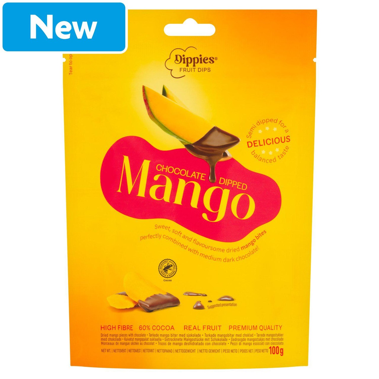 Dippies Chocolate Dipped Mango 100g