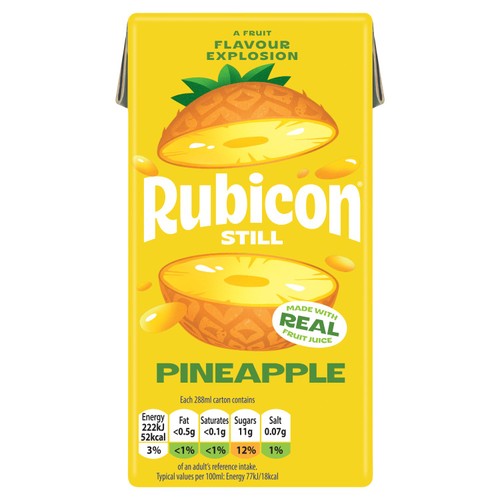 Rubicon Still Pineapple Drink Carton 288ml