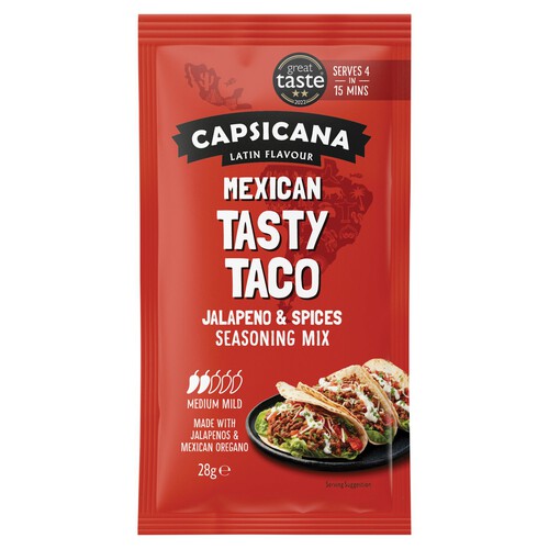 Capsicana Mexican Tasty Taco Seasoning Mix 