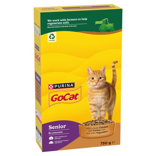 Go-Cat Senior Chicken And Turkey Dry Cat Food 