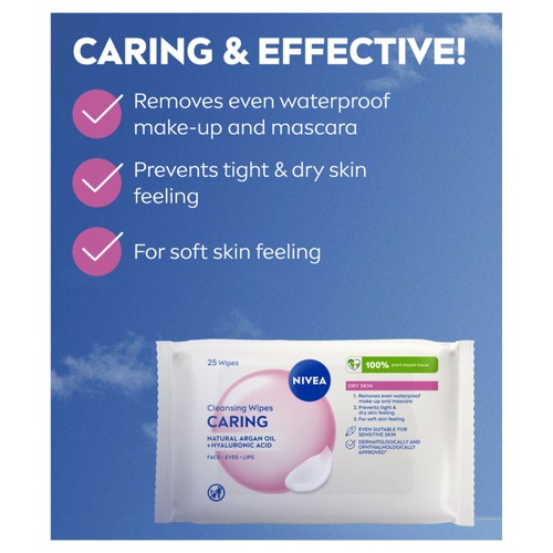 NIVEA Cleansing Face Wipes Dry & Sensitive Skin