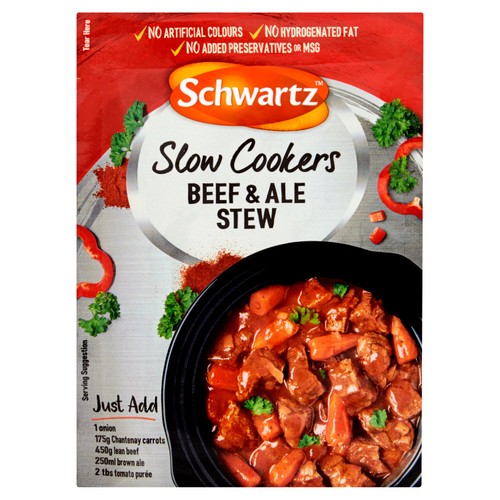 Schwartz Slow Cookers Beef & Ale Stew Recipe Mix