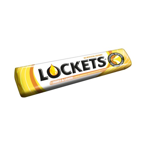 Lockets Honey & Lemon Cough Sweet Lozenges