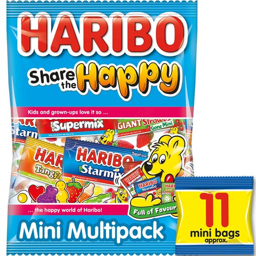 Haribo Share The Happy 11 Mini Bags Sweets Multipack