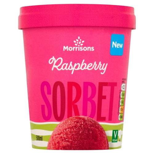 Morrisons raspberry sorbet