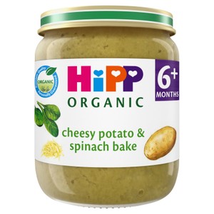 HiPP Organic Cheesy Potato & Spinach Bake Baby Food Jar 6+ Months 