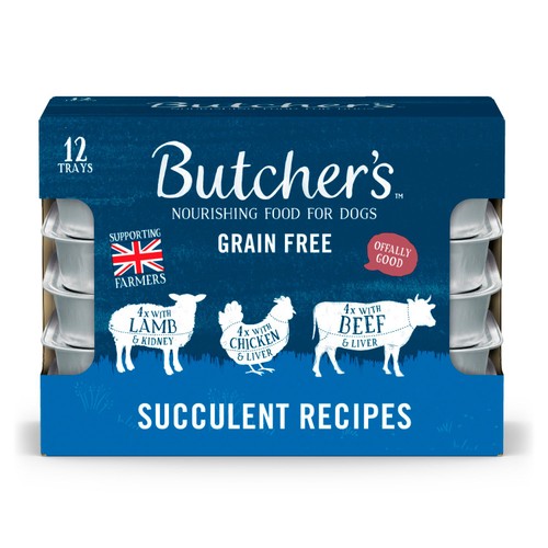 Butcher's Grain Free Succulent Recipes Dog Food Trays