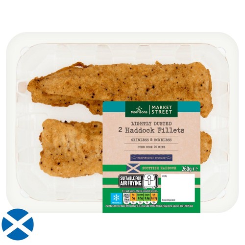 Morrisons 2 Scottish Lightly Dusted Haddock 260g