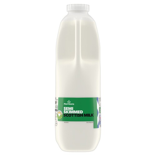 Morrisons Scottish Semi Skimmed Milk 2 Pint