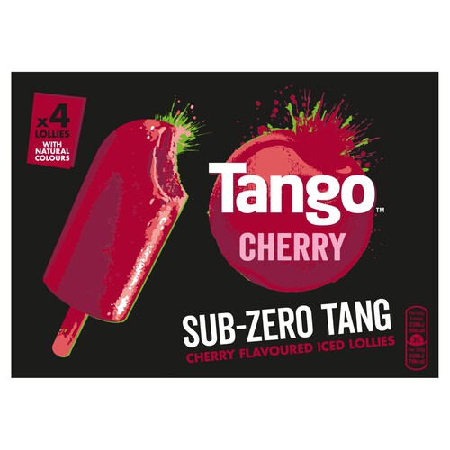 Tango Sub Zero Tang Cherry Flavoured Iced Lollies