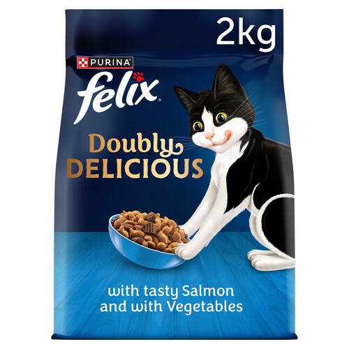 Felix Doubly Delicious Salmon & Vegetables Dry Cat Food 